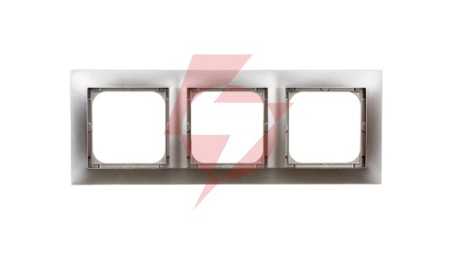 IMPRESJA Ramka potrójna tytan R-3Y/23