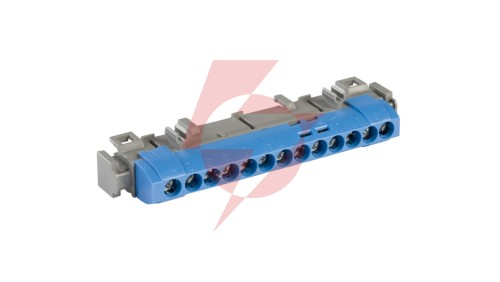 Listwa przyłączeniowa 13-otworów niebieska IP2xN13 004844