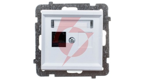 SONATA Gniazdo komputerowe pojedyncze RJ45 kat.5e białe KRONE GPK-1R/K/m/00