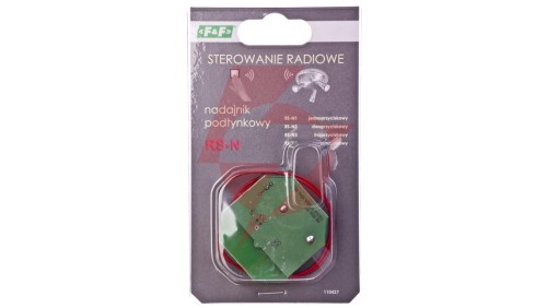 Nadajnik sterowania radiowego jednoprzyciskowy 3V CR2032 868MHz fi52 RS-N1