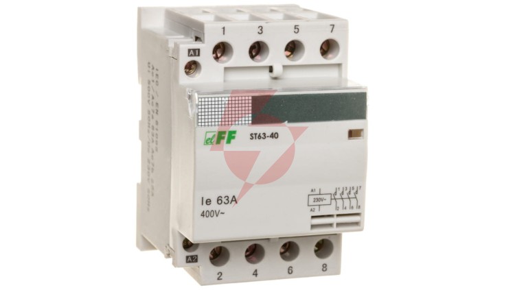Stycznik modułowy 63A 4Z 0R 230V AC ST63-40