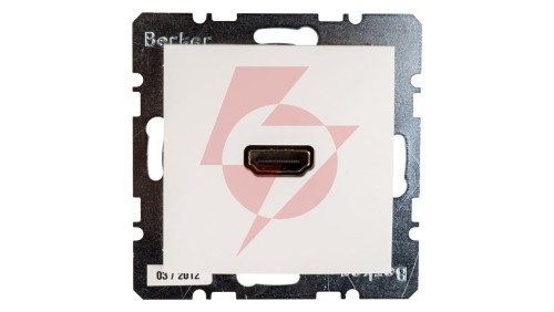 Berker/B.Kwadrat Gniazdo HDMI śnieżnobiale połysk S.1/B.3/B.7 Glas 3315428989
