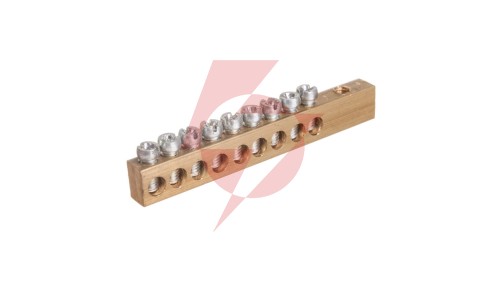 Listwa zaciskowa 9-torowa N/PE do 16mm2 bez izolatora ZT O 9 otw. bez izolat.