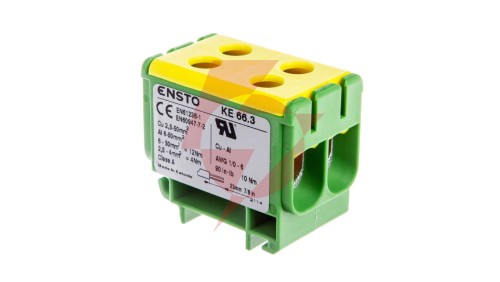Zacisk rozdzielczy żółto/zielony Al/Cu 6-50mm2 KE-66.3