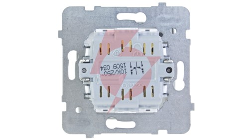 KARO Łącznik schodowy podwójny srebrny perłowy ŁP-10S/m/43