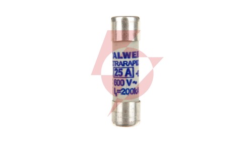 Wkładka bezpiecznikowa cylindryczna 10x38mm 25A aR 600V CH10UQ 002625013
