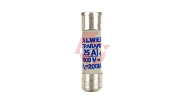 Wkładka bezpiecznikowa cylindryczna 10x38mm 25A aR 600V CH10UQ 002625013