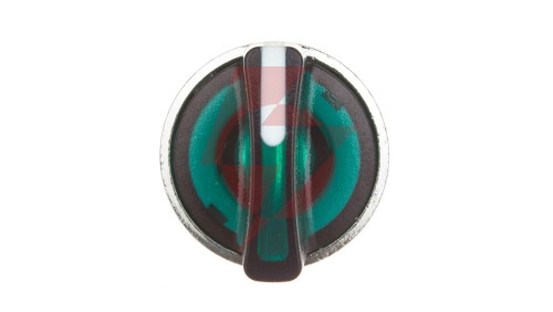 Głowica przełącznika sterowniczego 3-położeniowego 22mm zielona podświetlana IP69K ZB4BK1733