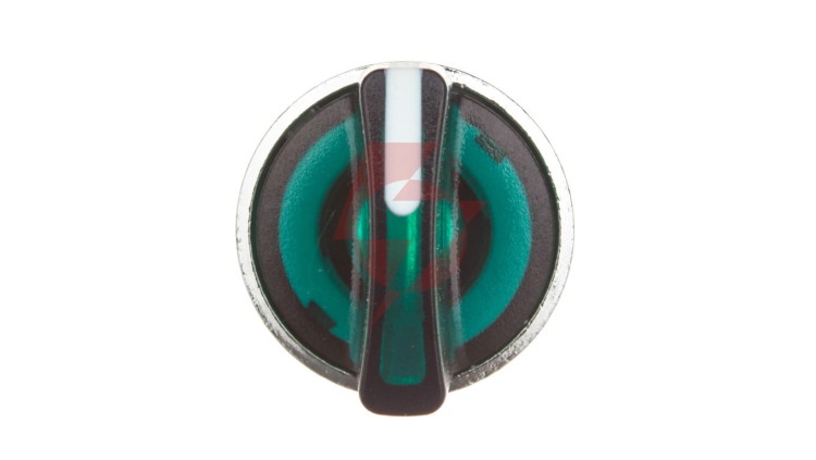 Głowica przełącznika sterowniczego 3-położeniowego 22mm zielona podświetlana IP69K ZB4BK1733