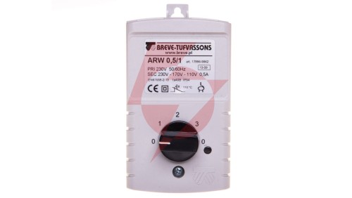 Regulator prędkości obrotowej 1-fazowy ARW 0,5/1 230V 0,5A IP54 17886-9962