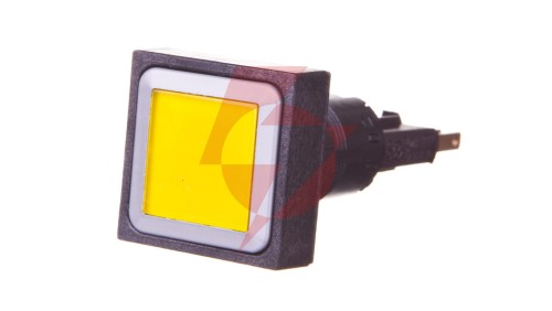 Napęd przycisku 25x25mm żółty bez samopowrotu z podświetleniem Q25LTR-GE/WB 086346
