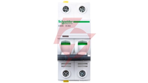 Wyłącznik nadprądowy 2P B 25A 6kA AC iC60N-B25-2 Acti9 A9F03225