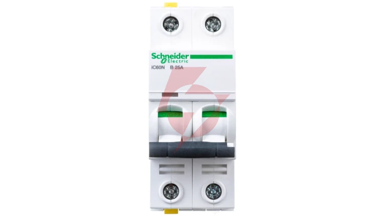Wyłącznik nadprądowy 2P B 25A 6kA AC iC60N-B25-2 Acti9 A9F03225