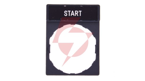 Szyld opisowy 30x40mm z etykietą 8x27mm START ZBY2303