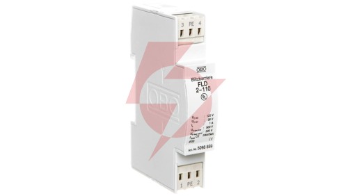 Ogranicznik przepięć dla systemów dwużyłowych 86VAC/122VDC 2,5kA 5kV FLD2-110 5098859