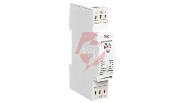 Ogranicznik przepięć dla systemów dwużyłowych 86VAC/122VDC 2,5kA 5kV FLD2-110 5098859