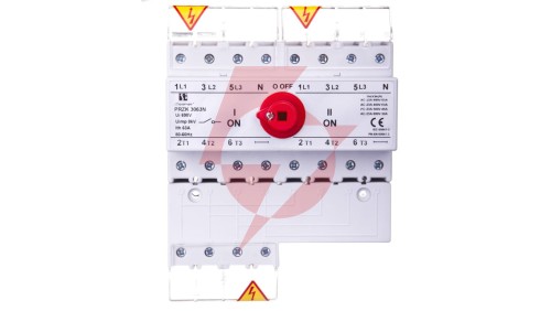 Przełącznik sieć-agregat 63A 3P+N (biegun N nierozłączalny) PRZK-3063NW01
