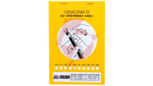 Oznacznik do opisywania ręcznego TS 22 biały E04ZP-02010101000 /280szt./