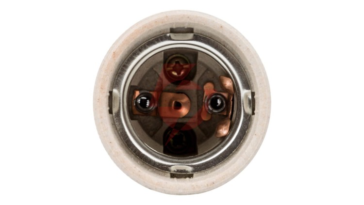 Oprawka E27 ceramiczna HLDR-E27-D 02162