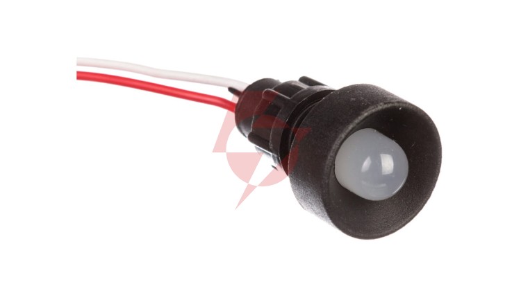 Lampka sygnalizacyjna LED 10mm biała Klp10W/24V 84410006