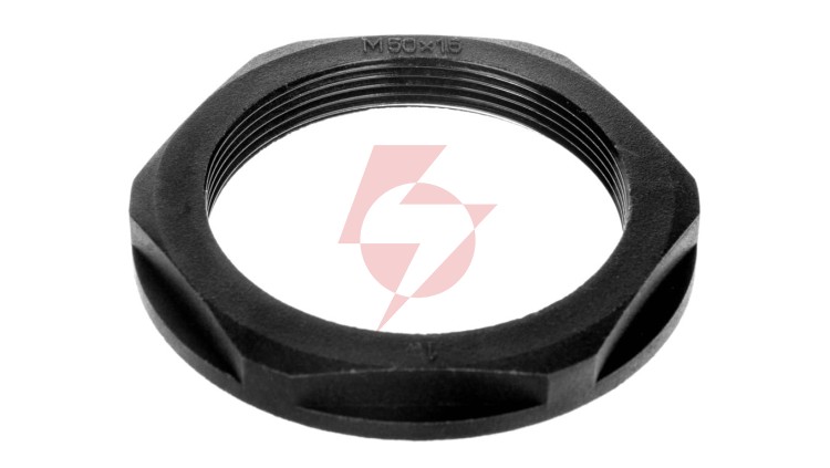 Nakrętka poliamidowa M50 czarna N 50M BK E03DK-02020300701 /10szt./