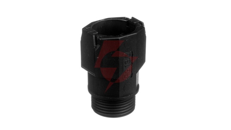 Dławnica poliamidowa do rur ochronnych PG13 IP54 czarna FD 13 BK E03DK-07040101311