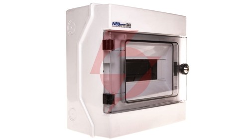 Rozdzielnica hermetyczna modułowa (500V AC ,1000V DC) 1x8 natynkowa IP65 RH-8/Z (z zamkiem) 36.9