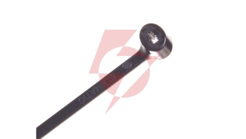 Opaska kablowa 200x2,5 czarna UV 2-LOCK zęby stalowe BMTN2025 /100szt./