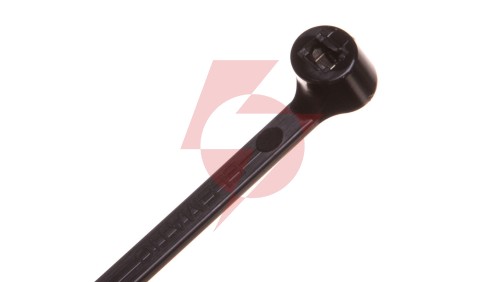 Opaska kablowa 200x3,5 czarna UV 2-LOCK zęby stalowe BMTN2035 /100szt./