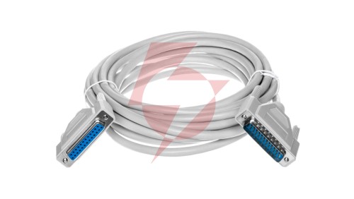 Kabel przedłużający LPT 1:1 Typ DSUB25/DSUB25, M/Ż beżowy 5m AK-610201-050-E