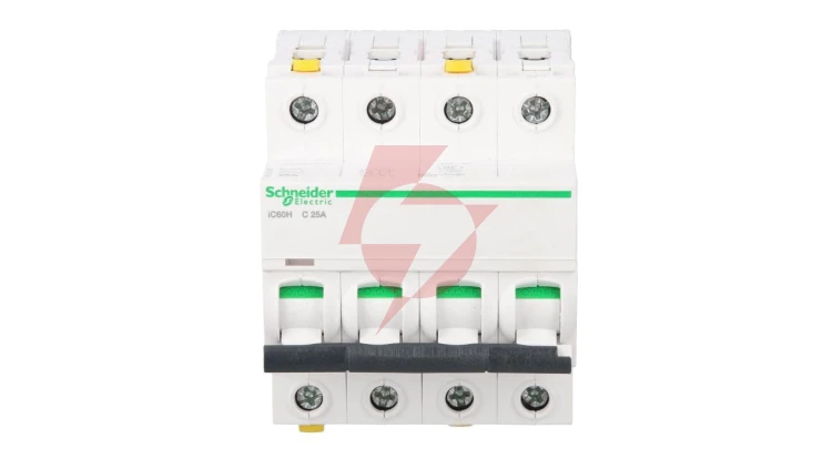Wyłącznik nadprądowy 4P C 25A 10kA AC iC60H-C25-4 Acti9 A9F07425