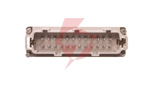 Wkład złącza 24P+PE męski 16A 500V EPIC H-BE 24 SS 10204100