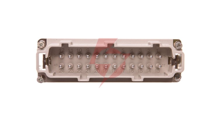 Wkład złącza 24P+PE męski 16A 500V EPIC H-BE 24 SS 10204100