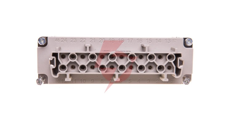 Wklad złącza 24P+PE żeński 16A 500V EPIC H-BE 24 BS 10197100