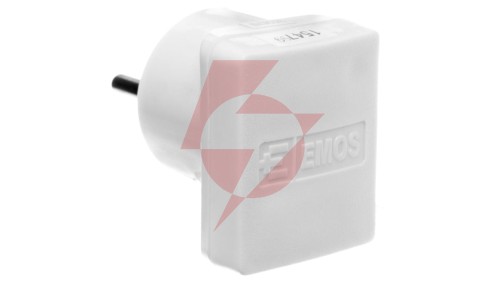 Wtyczka kątowa 10/16A 250V 2P+Z biała NFP-001 P0035