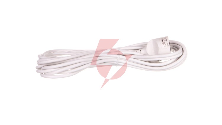 Przedłużacz 1-gniazdo z/u 10m /H05VV-F 3x1/ biały P0110