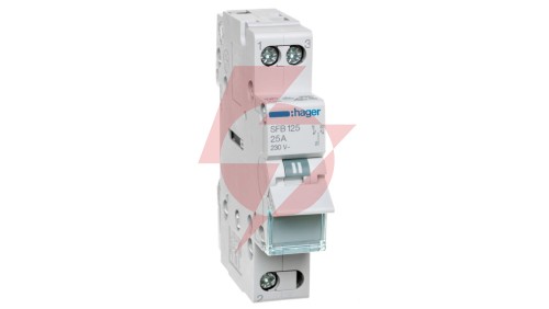 Przełącznik modułowy zasilania I-0-II (sieć-agregat) 25A 1P SFB125
