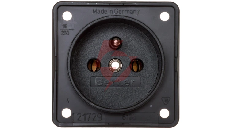 Integro Flow Gniazdo pojedyncze z/u 16A 250V antracyt 961852505