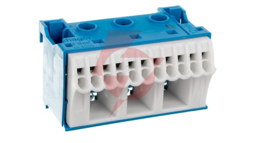 Blok samozacisków 63A QC niebieski 14 przyłączy 33x60x34mm KN14N