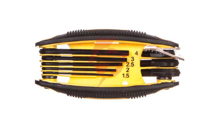 Klucze hex 1,5-6 mm stal CrV (zestaw 8 szt.) 35D958