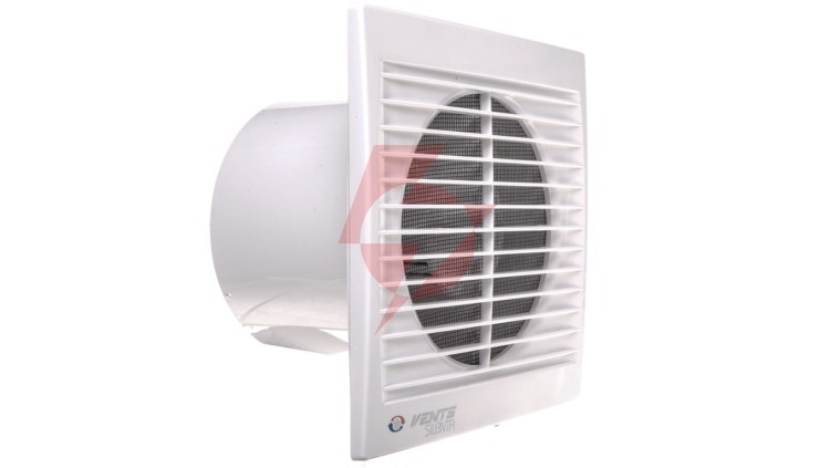 Wentylator osiowy fi 125 230V 9,3W 148m3/h 31dB cichy łożyska kulowe wyłącznik sznurkowy 125SILENTA-SVL