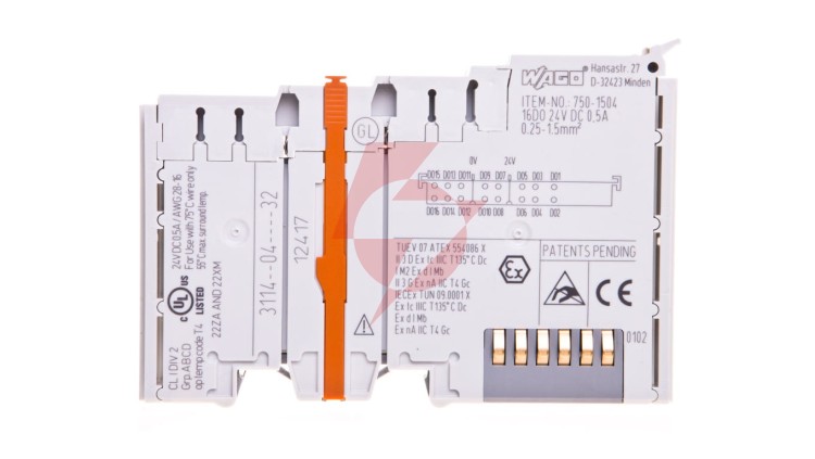 Moduł wyjść dwustanowych 16-kanałowy 24V DC 750-1504