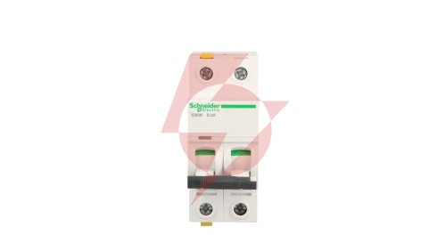 Wyłącznik nadprądowy 2P D 2A 6kA AC iC60N-D2-2 Acti9 A9F05202