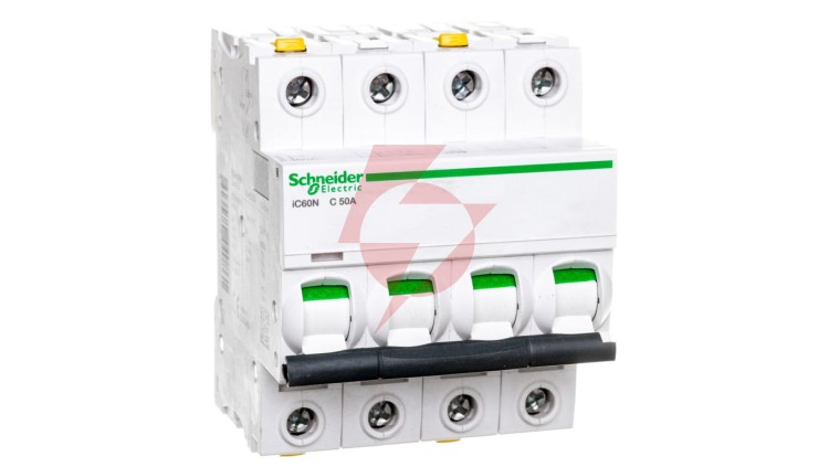 Wyłącznik nadprądowy 4P C 50A 6kA AC iC60N-C50-4 Acti9 A9F04450