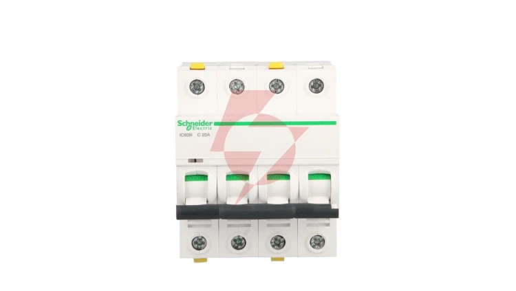 Wyłącznik nadprądowy 4P C 20A 6kA AC iC60N-C20-4 Acti9 A9F04420