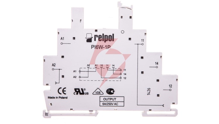 Gniazdo do przekaźników RM699BV i RSR30 6A IP20 PI6W-1P 856389