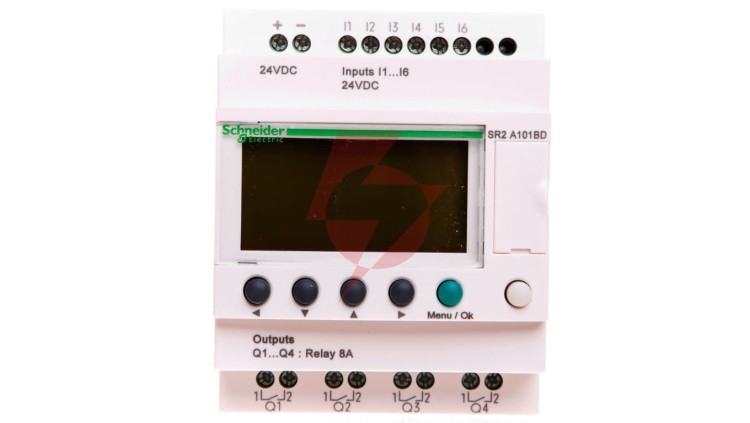 Przekaźnik programowalny 24V DC 6we 4wy Zelio Logic SR2A101BD