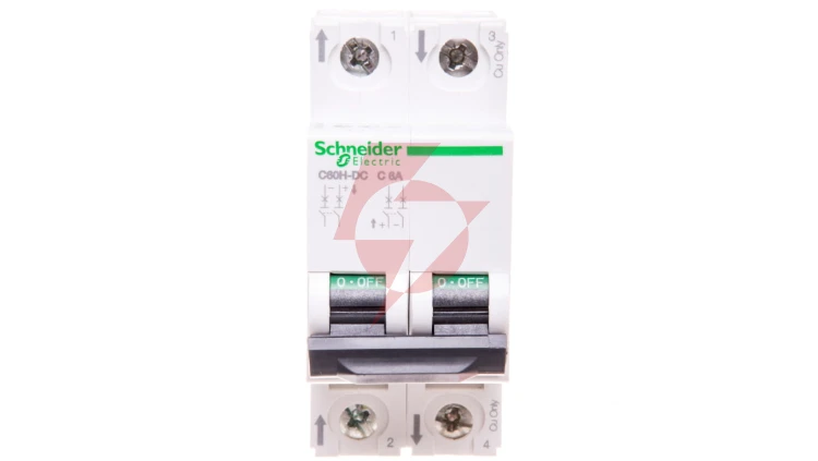 Wyłącznik nadprądowy 2P C 6A 6kA DC C60H-DC Acti9 A9N61526