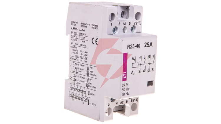 Stycznik modułowy 25A 24V AC 4Z 0R R 25-40 24V 002462311