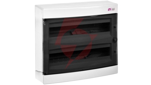 Rozdzielnica modułowa 2x18 natynkowa drzwi dymne / IP 40 400V AC / ECT 2X18PT-s 001101085